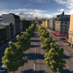 Novograd main alley