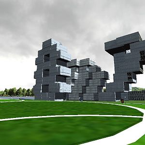 Residential waterfront illusion