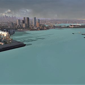big city aereal view