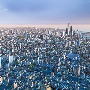 Aerial photograph of Haichuan metropolitan area