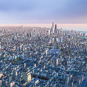 Aerial photograph of Haichuan metropolitan area