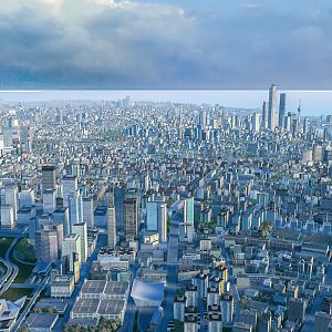 Aerial photograph of Haichuan metropolitan area