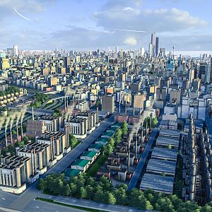 Aerial photograph of Haichuan metropolitan area
