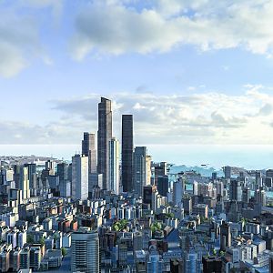 Aerial photograph of Haichuan metropolitan area