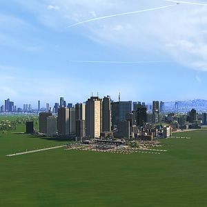 japonese skyline  view